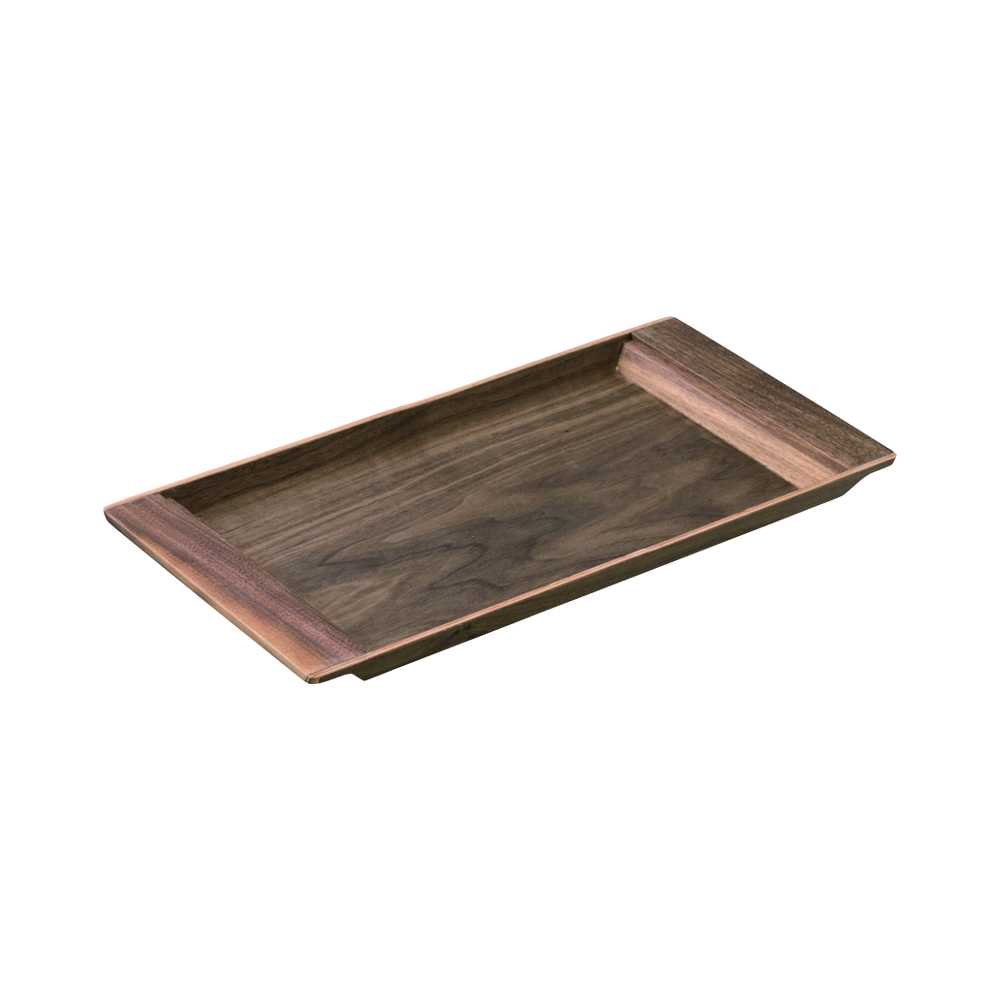 Kinto SEPIA nonslip tray 360x180mm walnut - Harney & Sons Teas, European Distribution Center